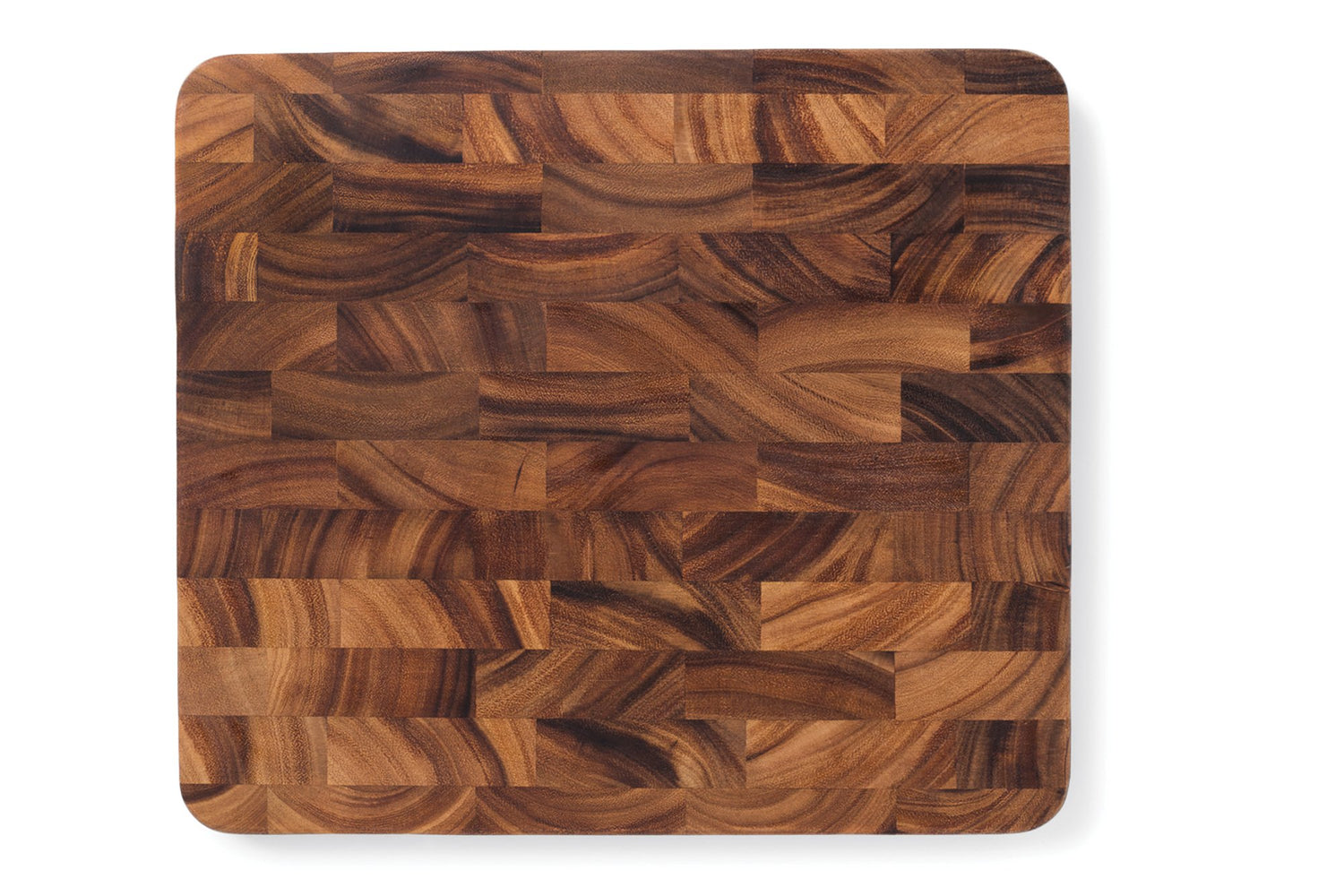 Ironwood Gourmet Oslo End Grain Utility Cutting Board, 14 x 16 Inches, Natural Acacia Wood Ironwood Gourmet