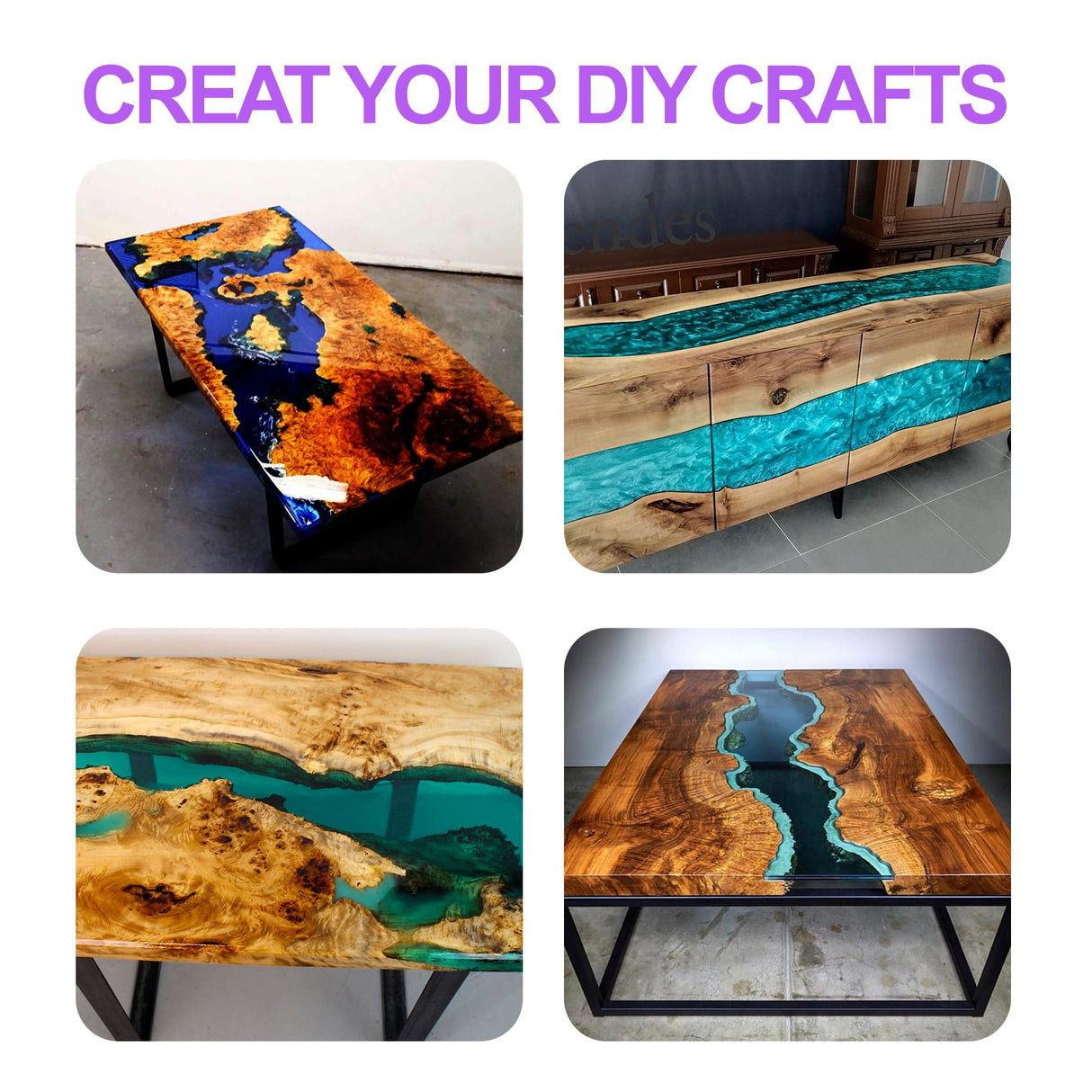 Deep Pour Epoxy Resin, 1.5 Gallon 2 to 4 Inch Depth Epoxy Resin Kit Crystal Clear Bubble Free High Gloss Self Leveling for River Table Top, Bar Top, Toykung