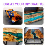 Deep Pour Epoxy Resin, 1.5 Gallon 2 to 4 Inch Depth Epoxy Resin Kit Crystal Clear Bubble Free High Gloss Self Leveling for River Table Top, Bar Top, Toykung