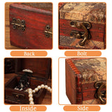 GemJelry Wooden Jewelry Box, Classical Wood Jewlery Box Jewelery Storage Box Case Holder Jewellery Chest Organizer Mom Gifts Mothers Day Gift for GemJelry