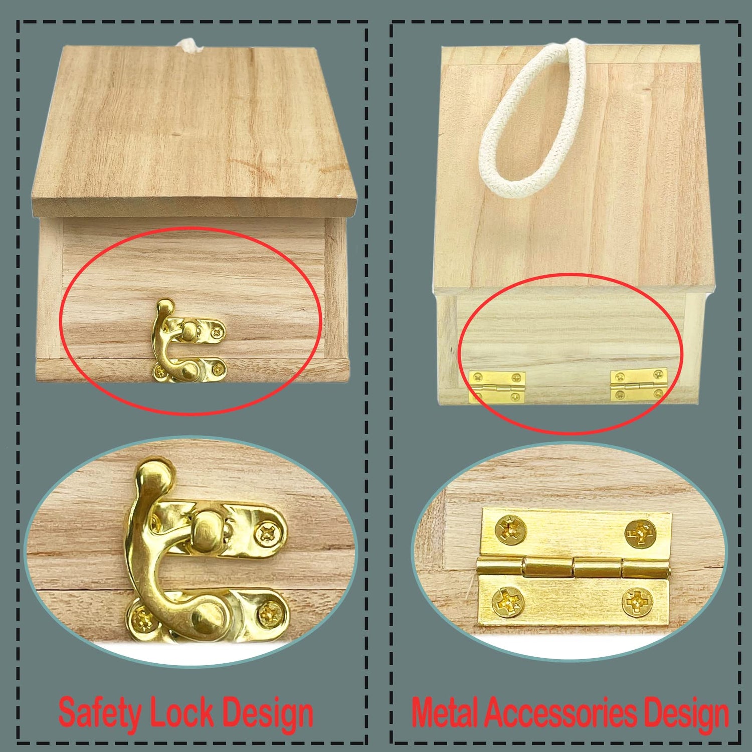 Tfwadmx Wooden Bird House, Hanging Birdhouse for Outside, Garden Patio Decorative Nest Box Bird House for Wren Swallow Sparrow Hummingbird Finch Tfwadmx