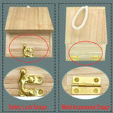 Tfwadmx Wooden Bird House, Hanging Birdhouse for Outside, Garden Patio Decorative Nest Box Bird House for Wren Swallow Sparrow Hummingbird Finch Tfwadmx