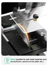 Mini Table Saw Portable Precision Multifunctional Mini Tablesaw 0-90 Angle Cut Portable DIY Saw Cut Depth 33cm for Wood Metal Plastic Cutting SanBouSi