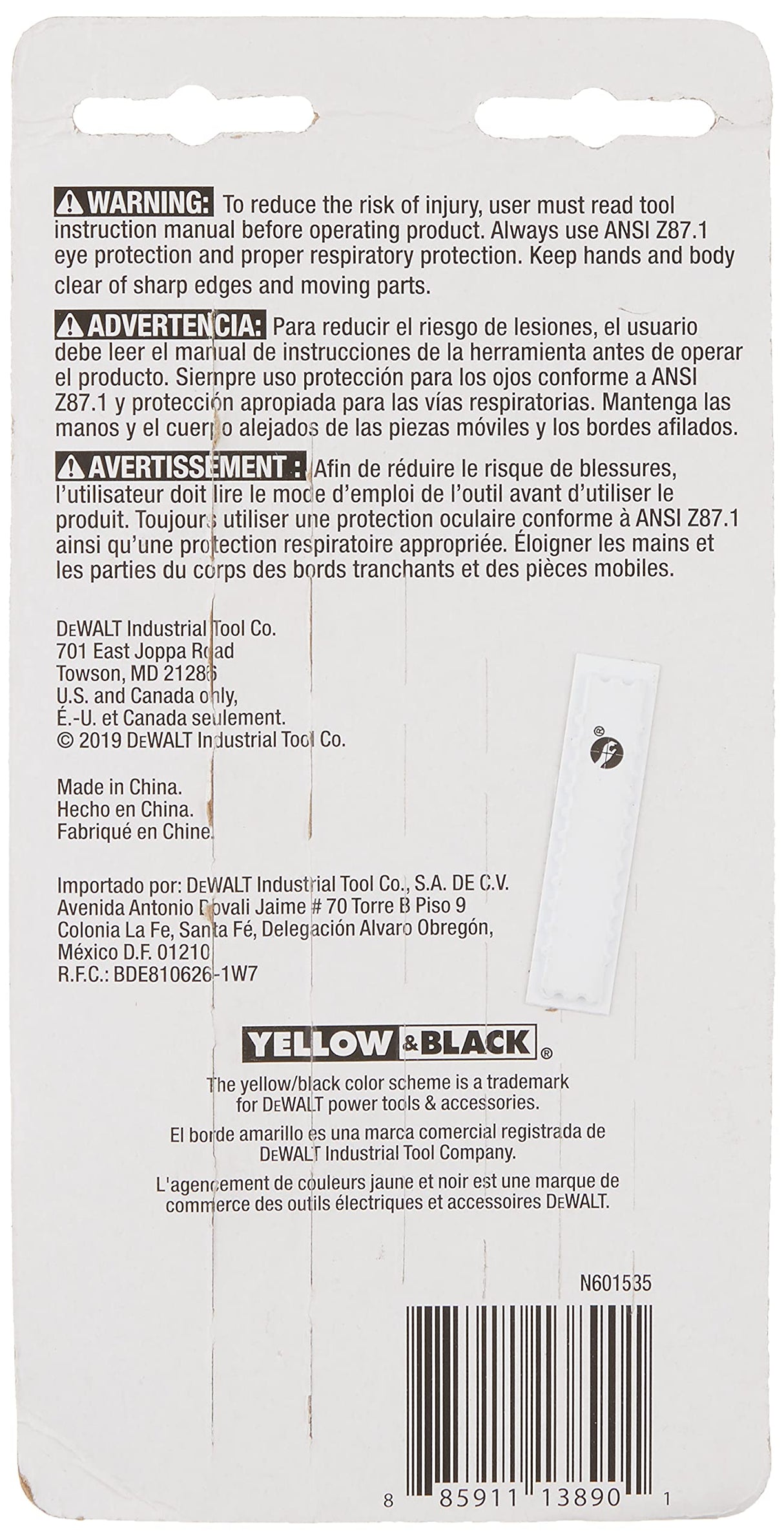 DEWALT Drill Bit Set, Brad Point, 6-Piece (DW1720) , Black DEWALT