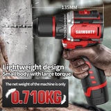 Saiworty 16V Cordless Drill Set, Electric Power Drill Set with Battery & Charger, Small Hand Drills,3/8" Keyless Chuck, 2 Variable Speed, Built-in Saiworty