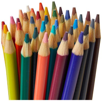 Crayola BIN684036 Long Barrel Colored Woodcase Pencils - WoodArtSupply