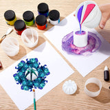 7 Pcs Paint Pour Cup Bundle 3 Pcs Acrylic Paint Pouring Cup Multi Channel Split Cup for Paint Pouring 2 Pcs Large Open Cup 2pcs Flower Pour Cup for Baderke