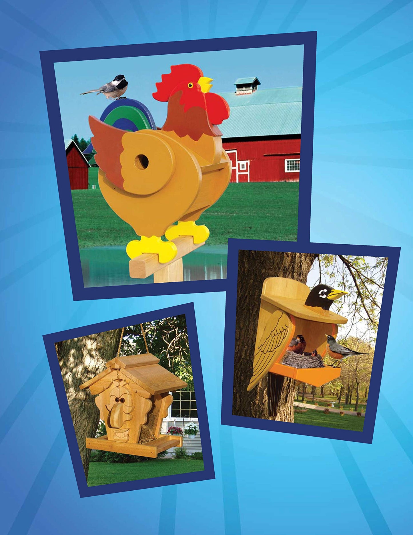 Wild & Wacky Birdhouses and Feeders: 18 Creative and Colorful Projects That Add Fun to Your Backyard (Fox Chapel Publishing) Cartoon, Bear, Tree - WoodArtSupply