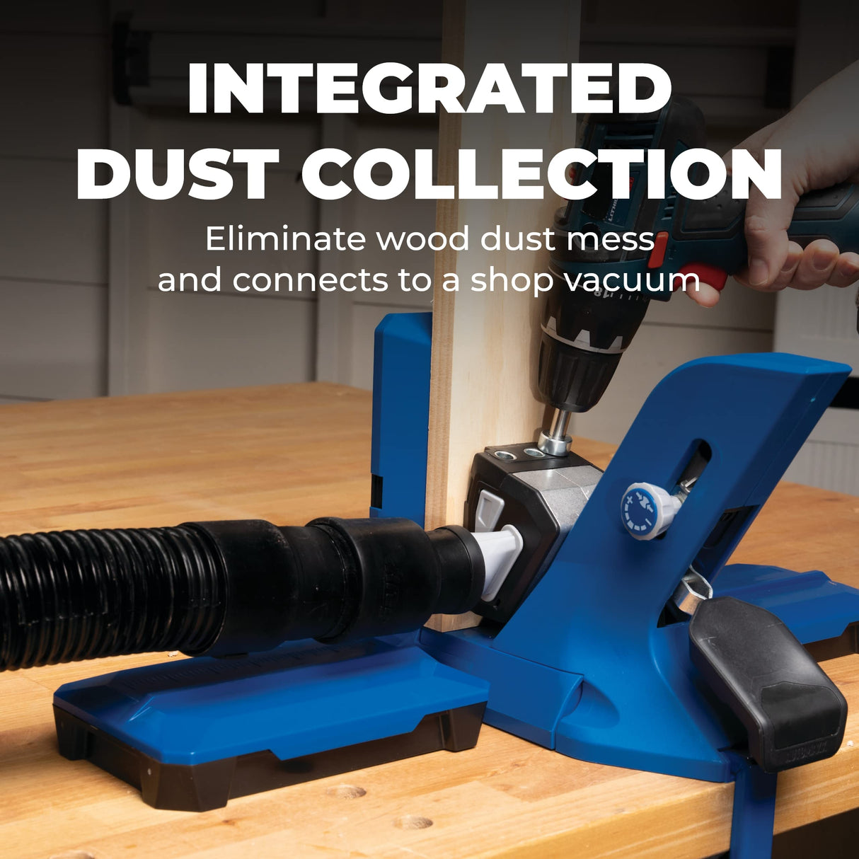 Kreg Tool KPHJ720PRO Pocket-Hole Jig 720 PRO - Easy Clamping & Adjusting - Includes Durable Kreg Pocket-Hole Screws - For Materials 1/2" to 1 1/2" KREG