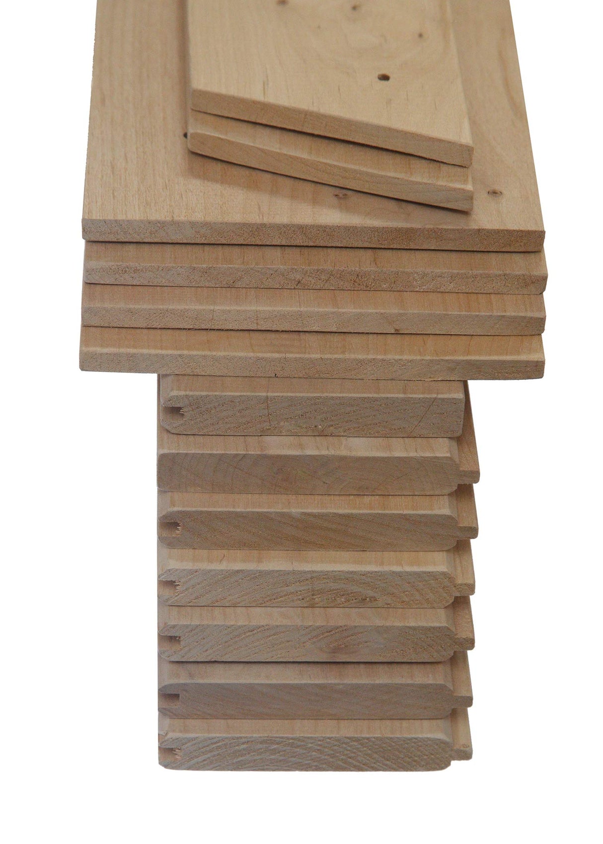 LUBANN Rustic Hardwood Barn Door Unfinished Knotty Alder Solid Wood Barn Door Slab (bi-Parting 19X2) LUBANN