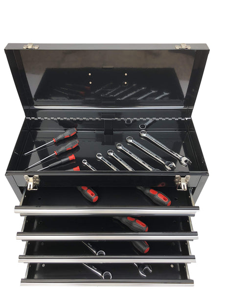 Workington Portable Metal Tool Chest with 4 Drawers, 20" 4-Drawer Tool Chest Cabinet with Ball Bearing Drawer Slides, Steel Tool Storage Box Workington