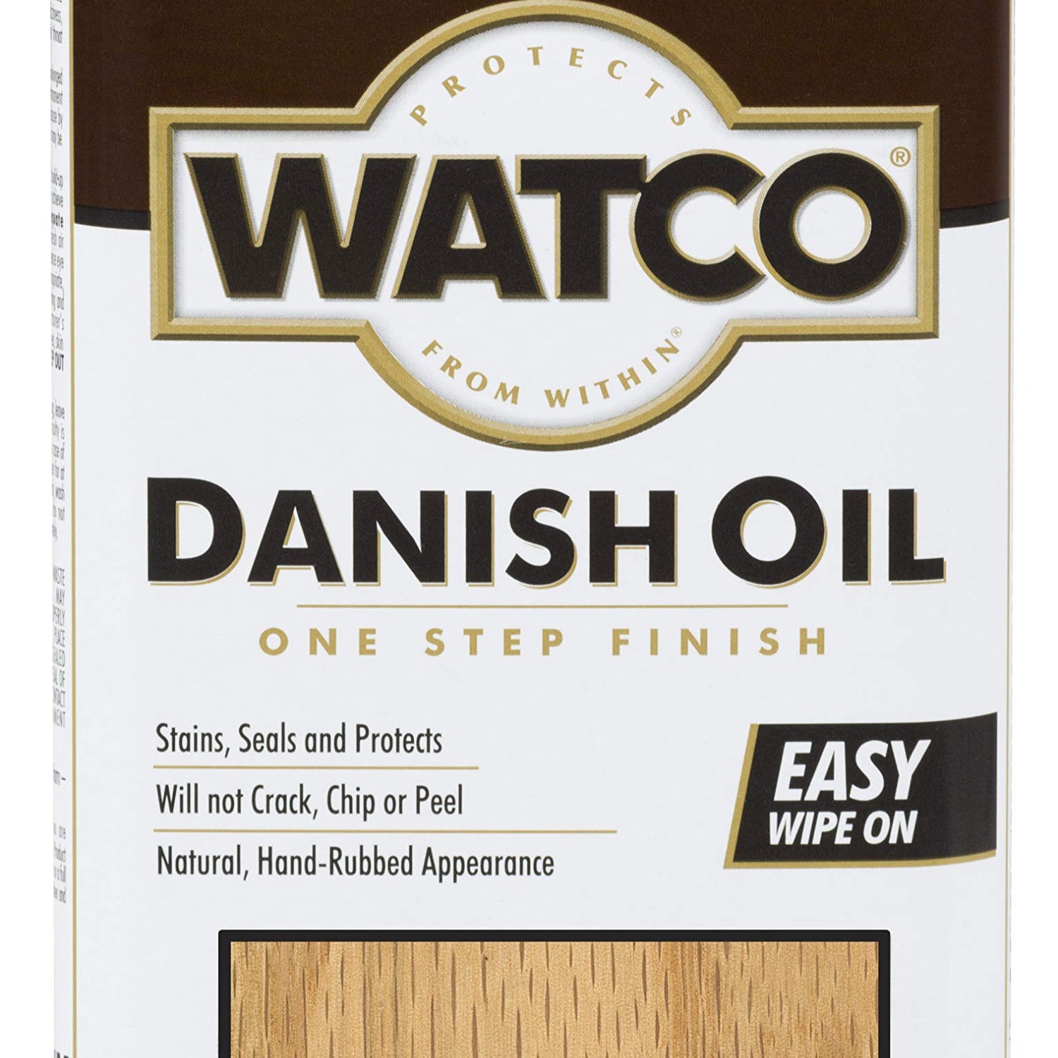 Rust-Oleum Watco 242219 Danish Oil Wood Finish, Low VOC, Pint, Natural Rust-Oleum