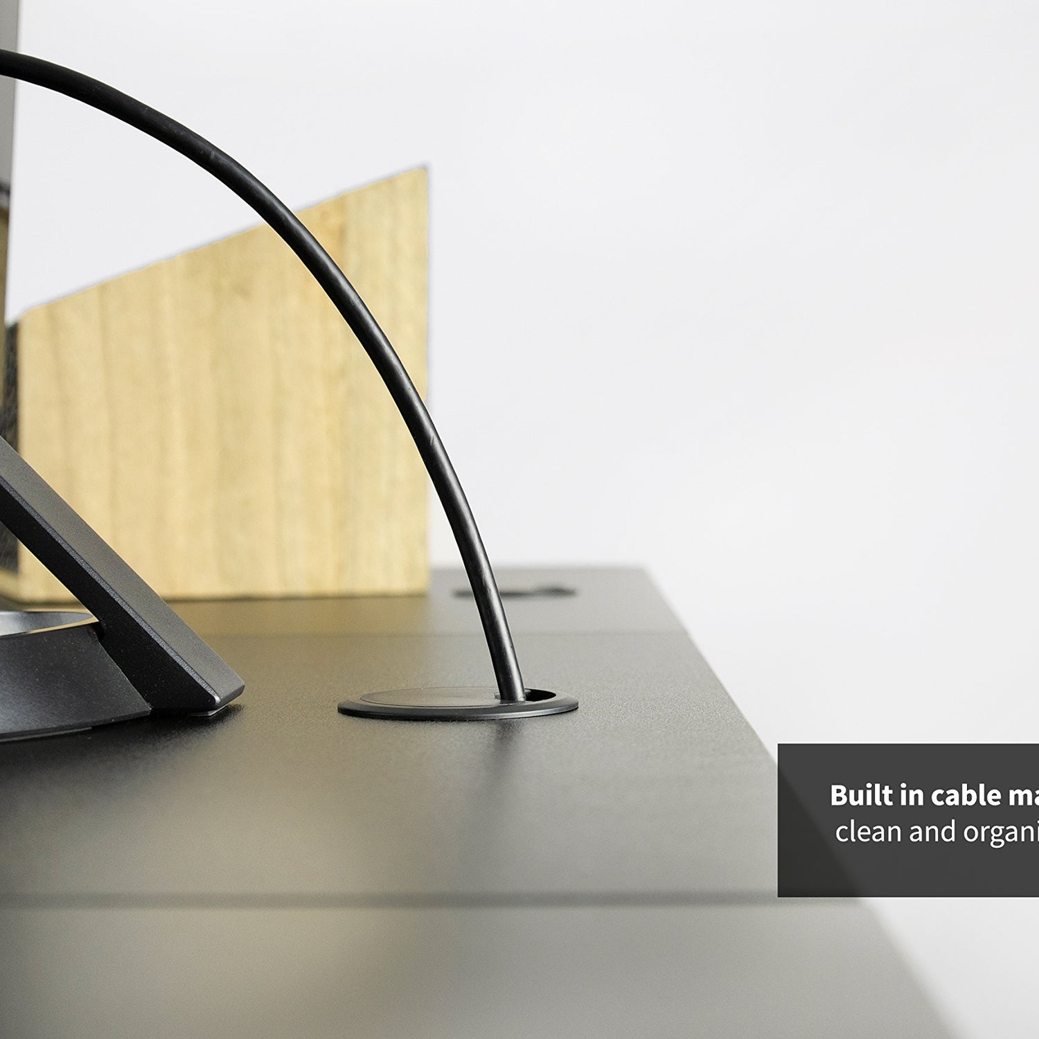 VIVO Electric Height Adjustable 63 x 32 inch Memory Stand Up Desk, Black Table Top, Black Frame, Touch Screen Preset Controller, 2E Series, VIVO