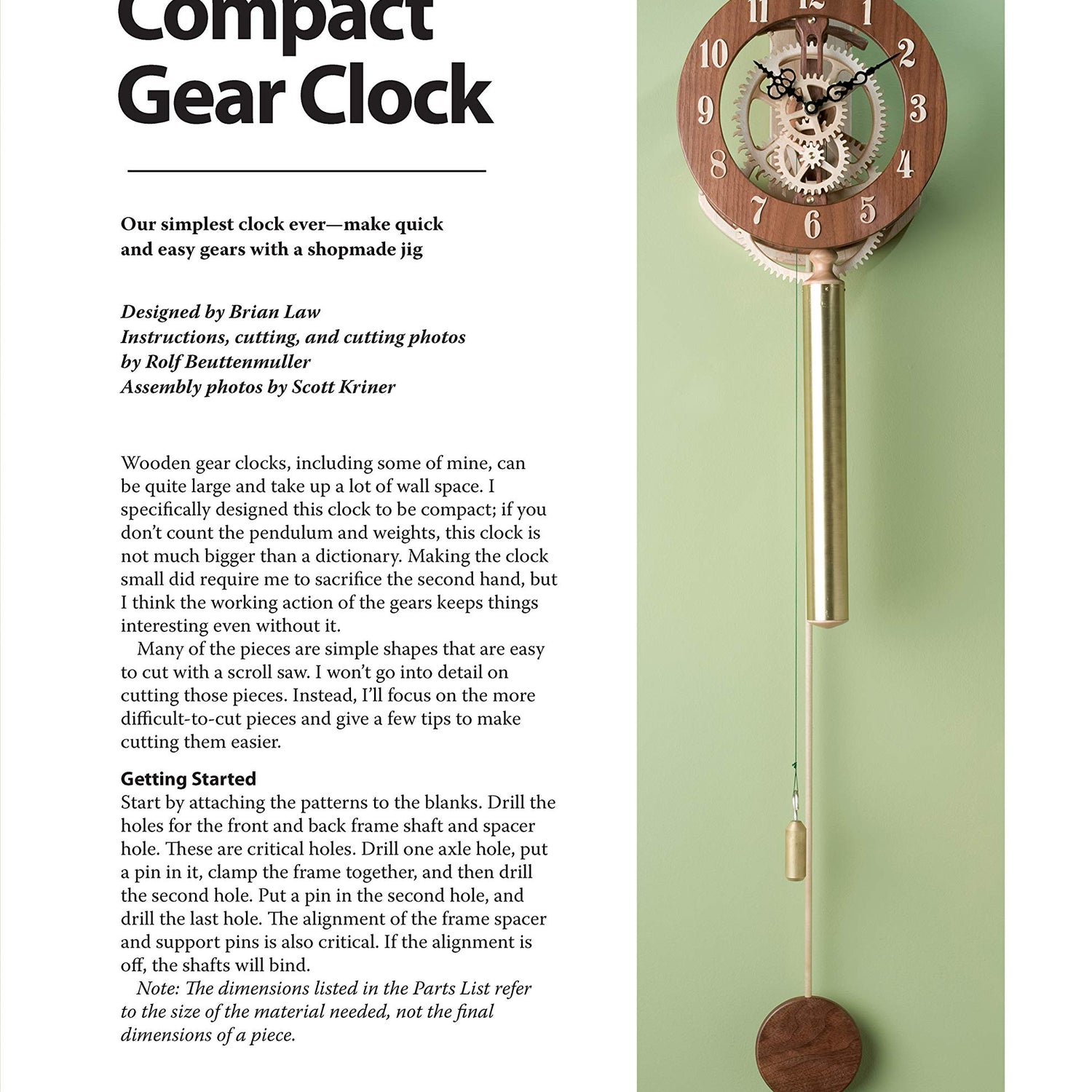 Making Wooden Gear Clocks: 6 Cool Contraptions That Really Keep Time (Fox Chapel Publishing) Step-by-Step Projects for Handmade Clocks, from Beginner Fox Chapel Publishing