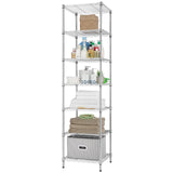 Finnhomy Heavy Duty 7 Tier Wire Shelving, 18x18x72 inches 7 Shelves Storage Rack with Thicken Steel Tube, Pantry Shelves for Storage, Adjustable Finnhomy