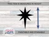 Bethlehem Star Wood Cutouts for crafts, Laser Cut Wood Shapes 5mm thick Baltic Birch Wood, Multiple Sizes Available Elliefont Styles