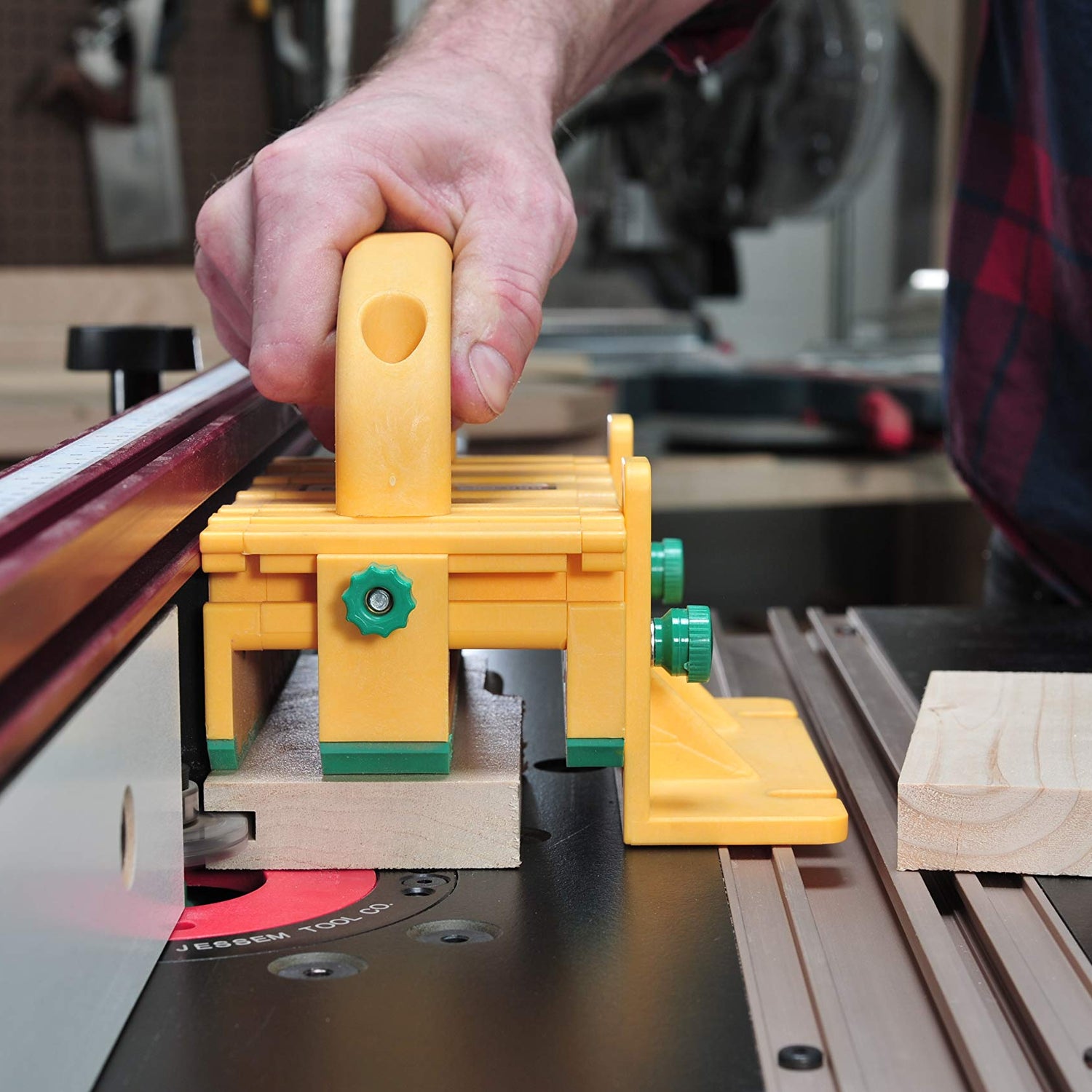 MICROJIG GRR-RIPPER GR-100 3D Table Saw Pushblock, Yellow MICRO JIG