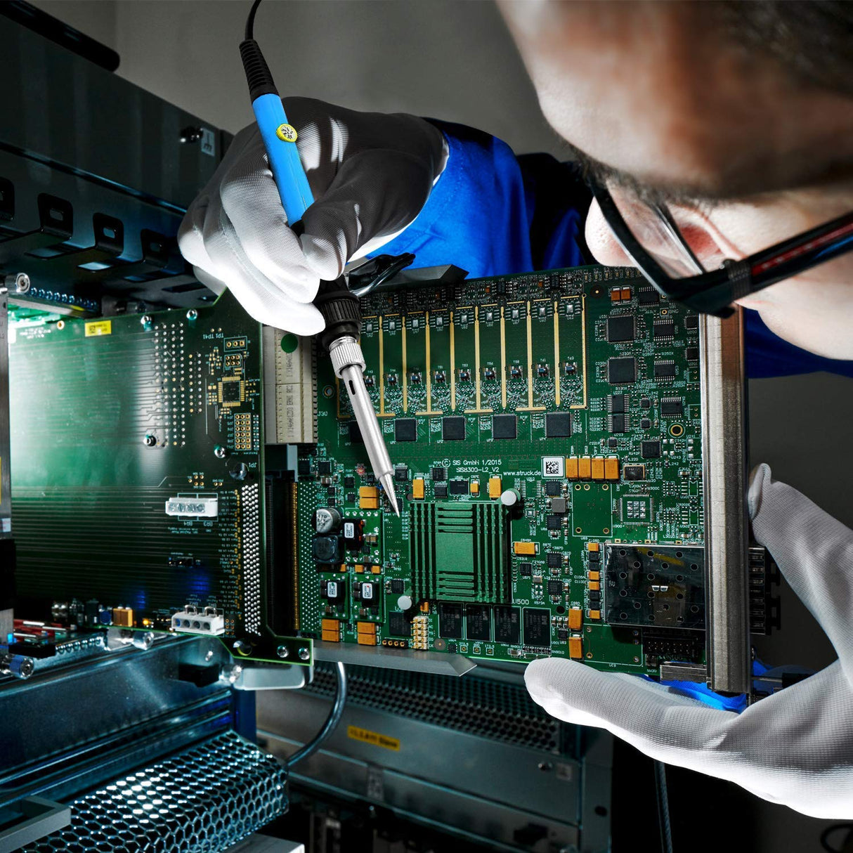 9-in-1 Soldering Kits, [Upgraded] 60W Adjustable Temperature Welding Tool with ON-Off Switch, 5pcs Soldering Iron Tips, Solder Wire, Y Type Soldering SREMTCH