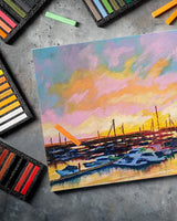 Fantastory Long Soft Chalk Pastels Set, 72 Sticks,Includes 5 Fluorescent Colors,Non Toxic Soft Pastels for Fantastory