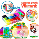 FUNZBO 5200 5mm Fuse Beads Kit - 24 Colors | 45 Patterns, Toys, Kids Crafts for Girls Ages 8-12, Arts and Crafts for Kids Ages 6-8, Gifts for Girls FUNZBO