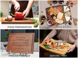 Straga Personalized Cutting Boards | Handmade Wood Engraved Charcuterie | Custom Wedding, Anniversary, Housewarming Gift for Couples Straga