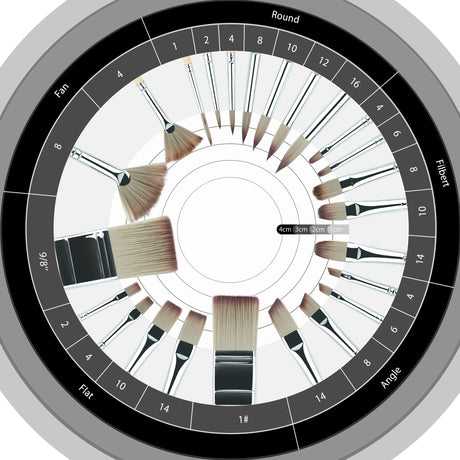 ARTIFY 24 Pieces Paint Brush Set, Expert Series, Enhanced Synthetic Brush Set with Cloth Roll and Palette Knife for Acrylic, Oil, Watercolor and ARTIFY