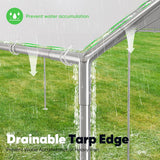 Quictent 10X20ft Upgraded Heavy Duty Carport Car Canopy Party Tent with 3 Reinforced Steel Cables-Gainsboro Quictent