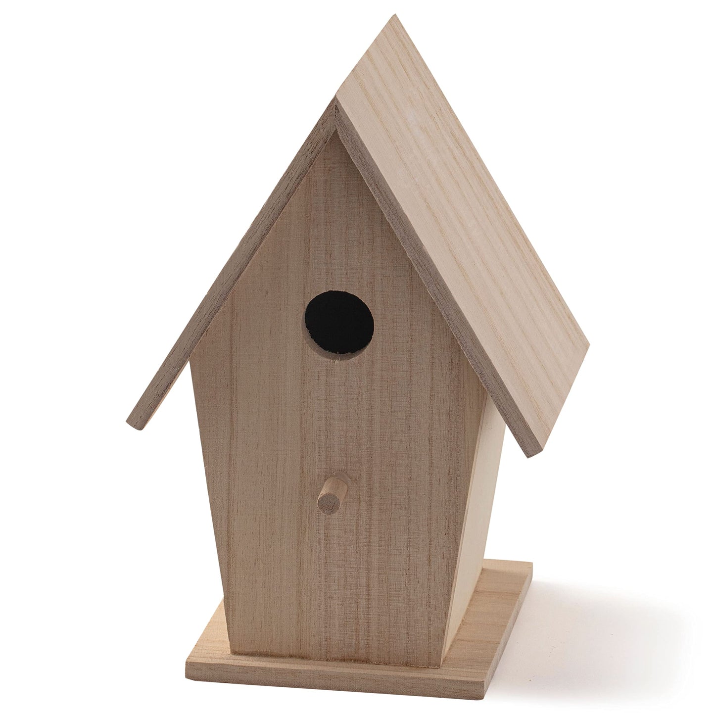 8.5" Wood Birdhouse by Make Market - Unfinished Birdhouse Made of 100% Wood, Outdoor Nesting Boxes - Bulk 8 Pack