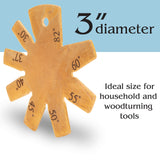 Savannah Steel Angle/Bevel Gauge for Wood Turning Tools and General Workshop Tool Angle Checking Savannah