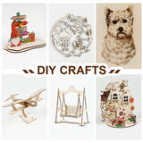 Basswood Sheets, 4 Pack 12×12 Inch Plywood Sheets, 1/4 Thin Plywood Board Thin Wood Board Sheets, Unfinished Wood Boards for Crafts, Hobby, Model Jusnboir