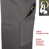Sturdy Thick Professional Artist Apron, Cross Back + Fasten/Quick Release Buckle + 6 Pockets with 1 Zipper Pocket + 2 Towel Loops For Artist Kitchen, Aiden Brothers