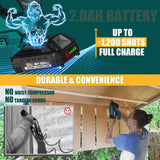 NEU MASTER Nail Gun Battery Powered,18GA Cordless Nail Gun with battery/Depth Adjustment/1800pcs Nails, Multi-Usage Brad Nailer for Triming, Molding, NEU MASTER