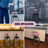 WORKPRO Heavy Duty Adjustable Hydraulic Shop Stool,Garage Bar Stool, 29in to 33. 86in, 330-Pound Capacity, Pink WORKPRO