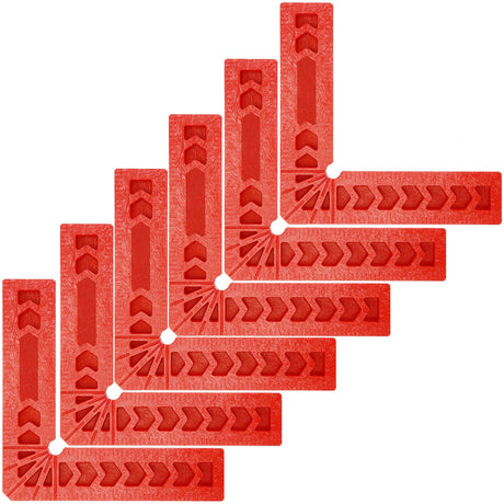KINJOEK 6 PCS 4 Inch 90 Degree Positioning Squares, Right Angle Clamps Woodworking Carpenter Corner Clamping Square Tool for Picture Frames, Boxes, KINJOEK