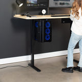 VIVO Electric Stand Up Desk Frame Workstation with Rear-Set Legs, Frame Only, Single Motor Ergonomic Standing Height Adjustable Base with Memory VIVO