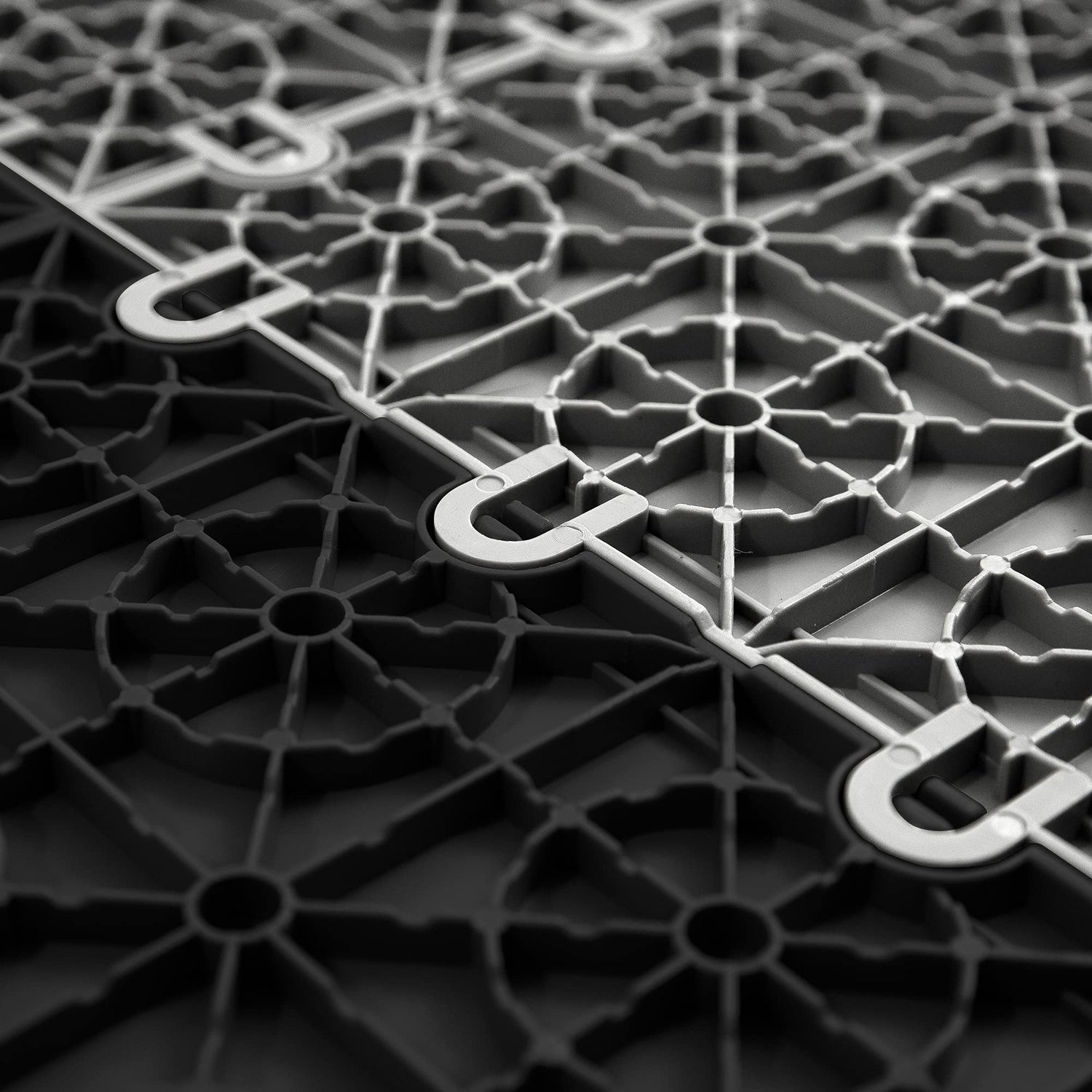 FlooringInc's Nitro 12"x12" Snap-Together Garage Flooring Tiles, Non-Slip Interlocking Plastic Garage Floor Mat, Garage Organization & Garage IncStores