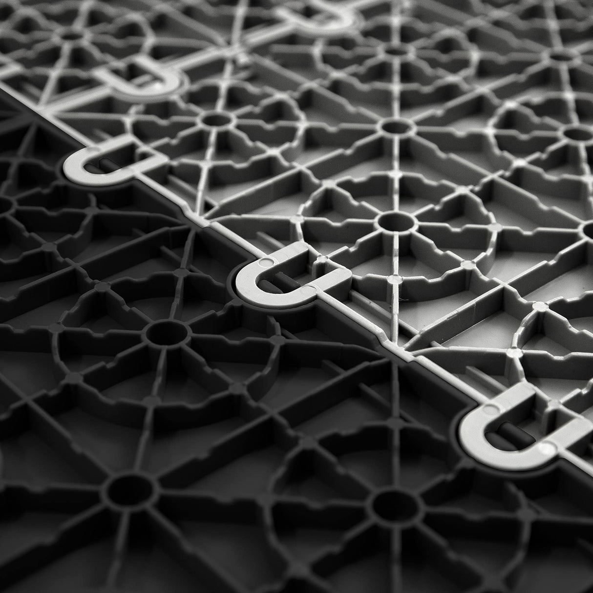 FlooringInc's Nitro 12"x12" Snap-Together Garage Flooring Tiles, Non-Slip Interlocking Plastic Garage Floor Mat, Garage Organization & Garage IncStores