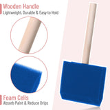 Bates- Foam Paint Brushes, 3 Inch, 24 Pack, Blue, Foam Brush, Sponge Brush, Sponge Brushes for Painting, Sponge Paint Brush, Foam Brushes for Bates Choice