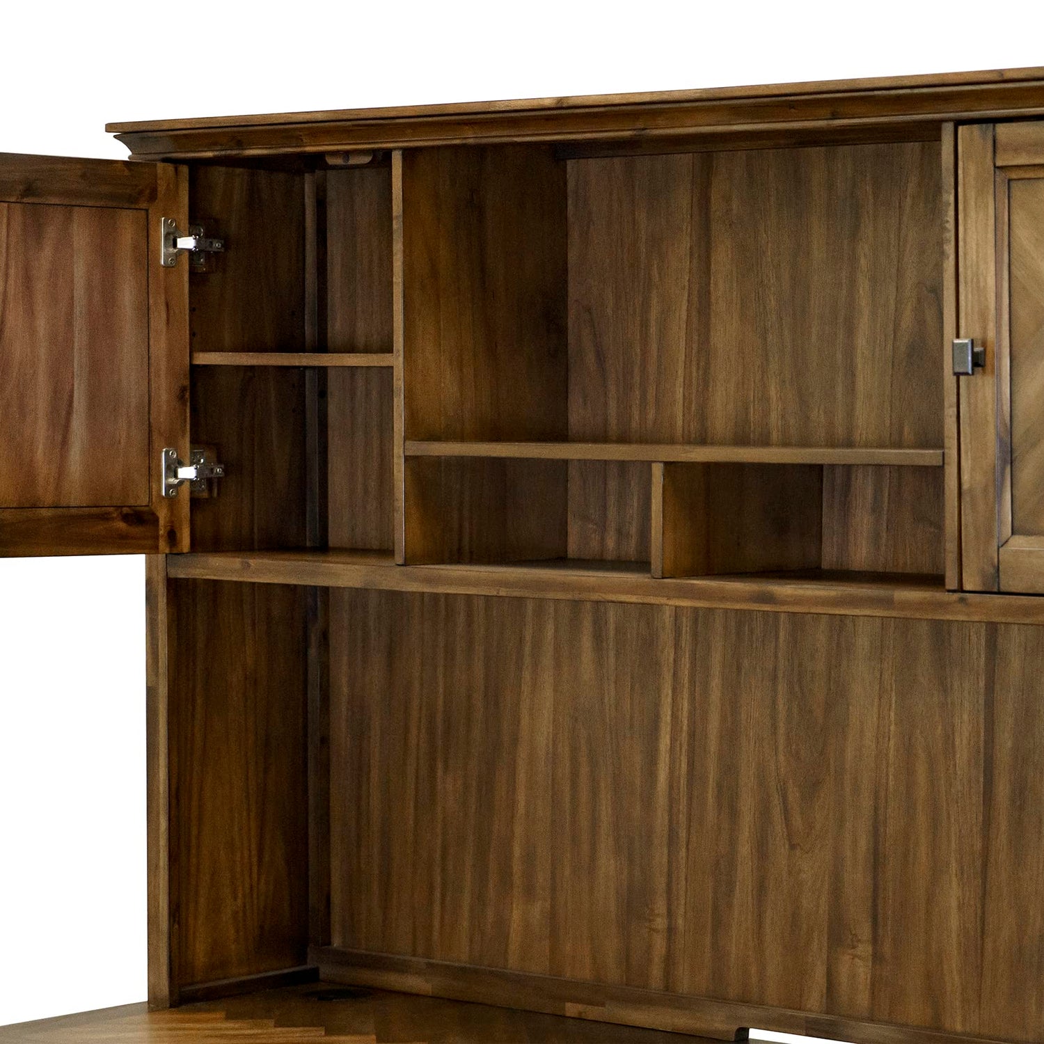 Martin Furniture Traditional Wood Doors, Office Storage, Fully Assembled, Brown Hutch Martin Furniture
