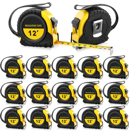 20 Pieces Tape Measure 12 ft Retractable Measuring Tape Measure Small Measure Tape with Fractions Marked Easy Read Measuring Tape Bulk Set for Xinnun