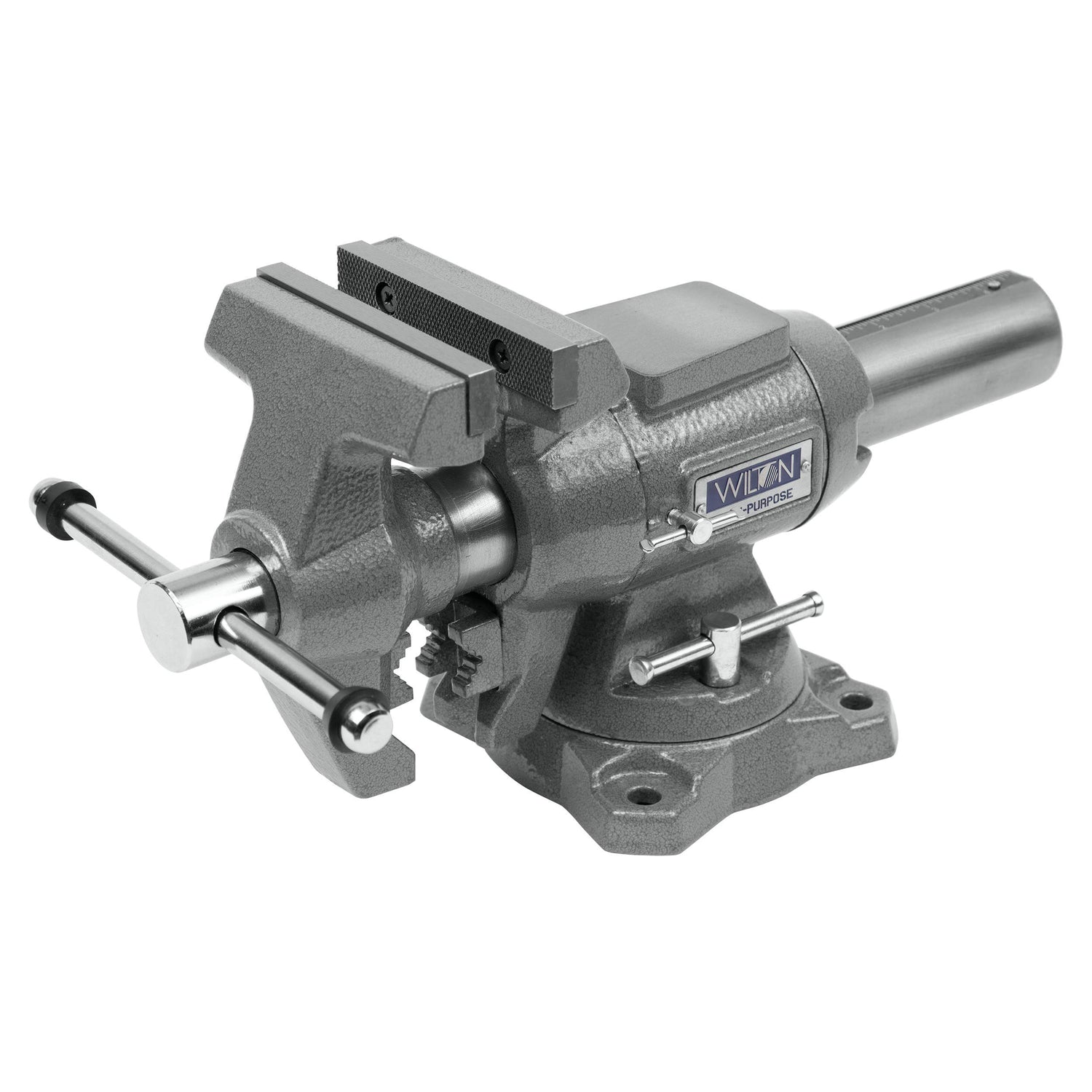 Wilton 4-1/2" Multi-Purpose Bench Vise, 360° Rotating Head & Base, 4" Max Opening (450P) Wilton