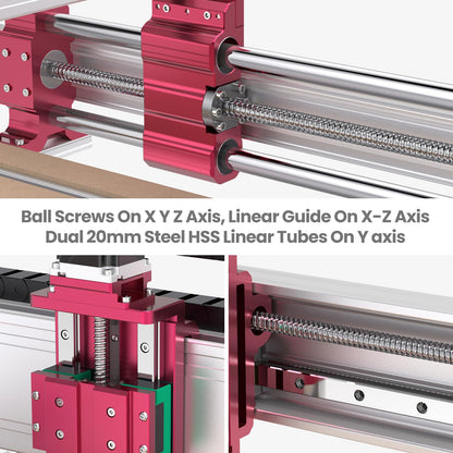 NymoLabs NBX-5040 CNC Router Machine with Custom-Made 710W 7000-30000 RPM Trim Router Spindle & ER-11 Collet, Milling Engraving for Wood Acrylic - WoodArtSupply