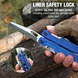 WORKPRO 18-in-1 Multi Tool Pliers, Stainless Steel EDC Multitool with Pocket Knife, 2 Safety Locks, Belt Clip and Oxford Pouch, Multipurpose Utility WORKPRO