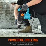 Berserker 1-1/4" SDS-Plus Rotary Hammer Drill with Vibration Control,Safety Clutch,12.5 Amp 4 Functions Corded Rotomartillo for Concrete-Including 3 Berserker