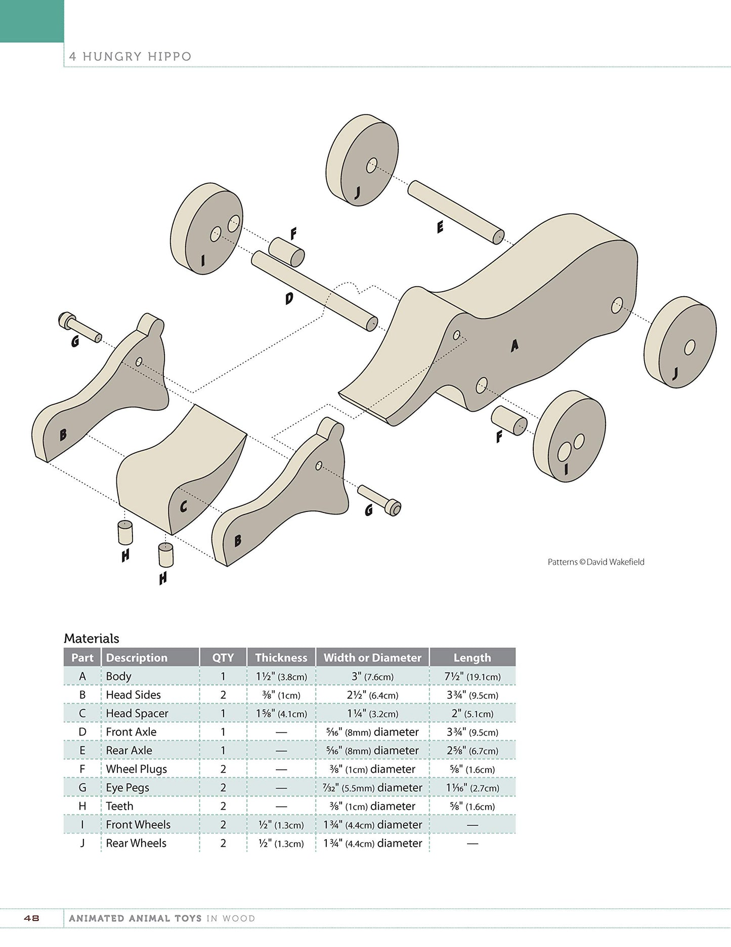 Animated Animal Toys in Wood: 20 Projects that Walk, Wobble & Roll (Fox Chapel Publishing) Patterns & Directions for Making Dinosaurs, a Shark, Duck,