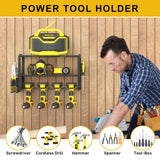 Spacecare Power Tool Organizer- Cordless Power Drill Tool Holder- Heavy Duty Tool Shelf & 1 Pack 3 Layers Tool Rack - Floating Tool Shelf Wall SPACECARE