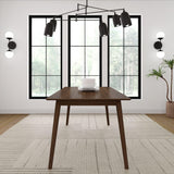 Plank+Beam 72 Inch Mid Century Modern Dining Table, Solid Wood Kitchen & Dining Room Table for 6, Minimalist Table for Dining Room, Rectangular Plank+Beam