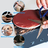 OUYANG Mini Disc Sander 6-Inch, 1.2x15in Belt Bench Grinder, Dual Motor Adjustable Speed Electric Sander Suitable for Diy Grinding of Metal, Wood, OUYANG