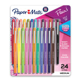 Paper Mate Felt Tip Pens Flair Marker Pens, Medium Point, Assorted, 24 Count Paper Mate
