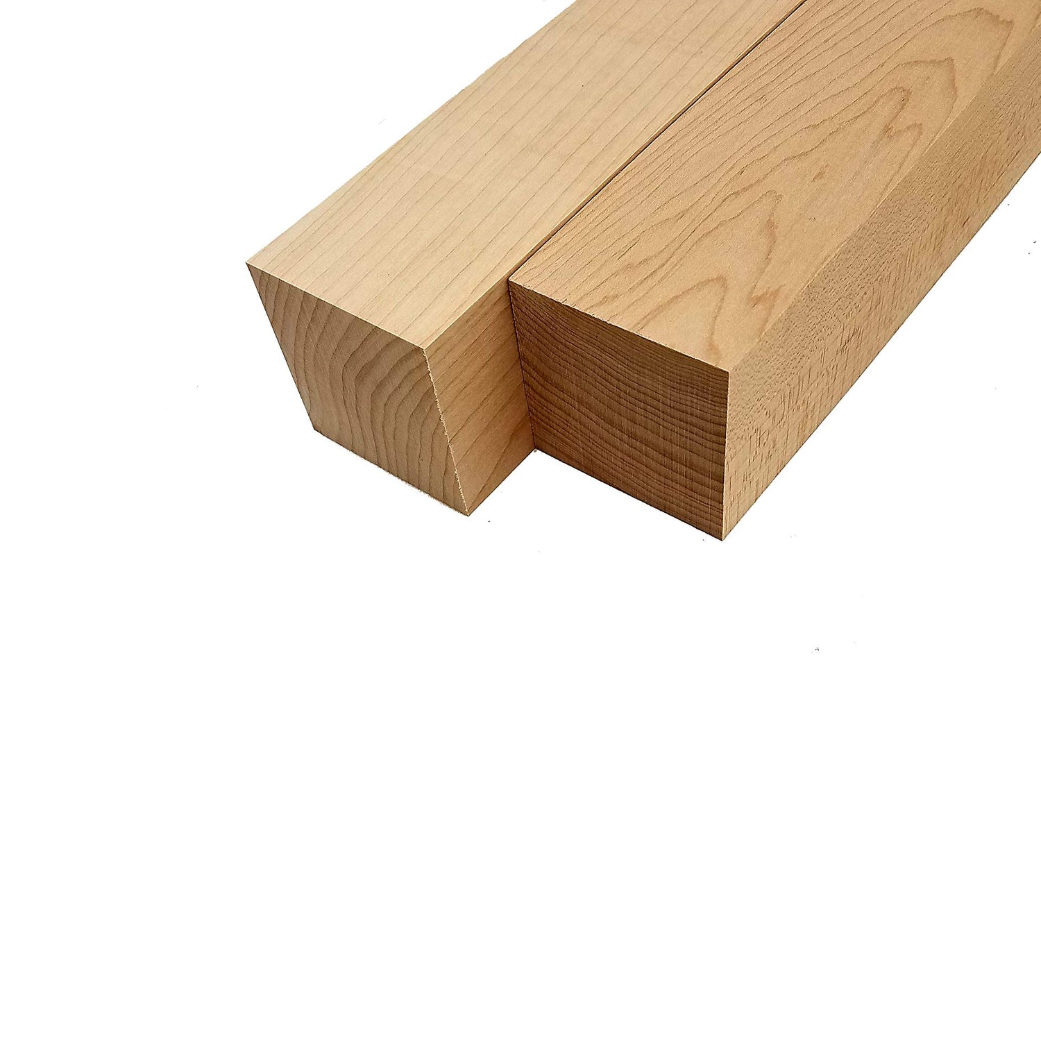 Hard Maple Lumber Turning Blank Squares - 2.5" x 2.5" x 18" (2 Pcs) Barrington Hardwoods